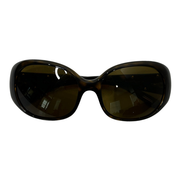 PRADA Milano Women's Tortoise Shell Sunglasses Brown Round Tinted Glass - Picture 3 of 11